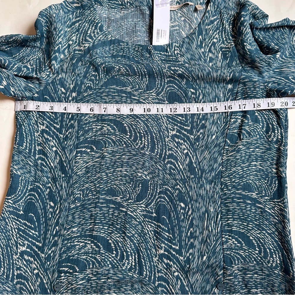 Soft Surroundings Women's Gauze Ocean Tunic Top Tandoori Spice Print- Size Small - Picture 10 of 12